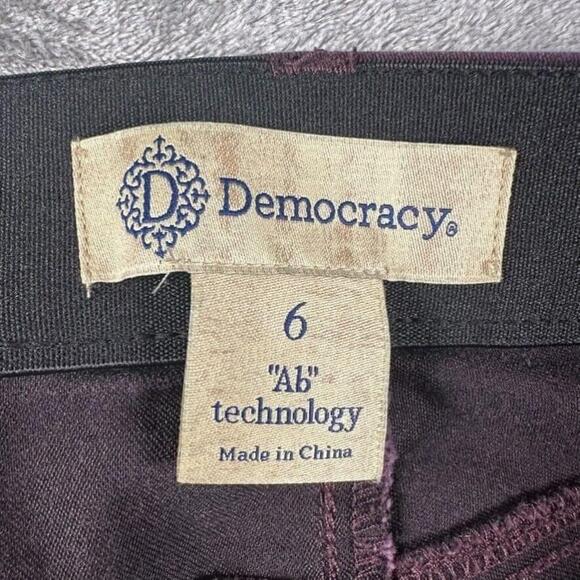 Democracy Jeans Womens 6 Purple Skinny Mid Rise Stretch Ab Technology - Picture 3 of 12